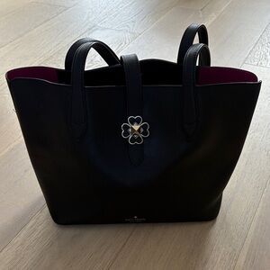 Kate Spade Black Tote with Gold Accent